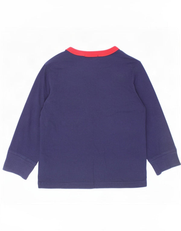 Polo Ralph Lauren Boys Graphic Top Μακρυμάνικο 2-3 ετών Navy Blue Cotton