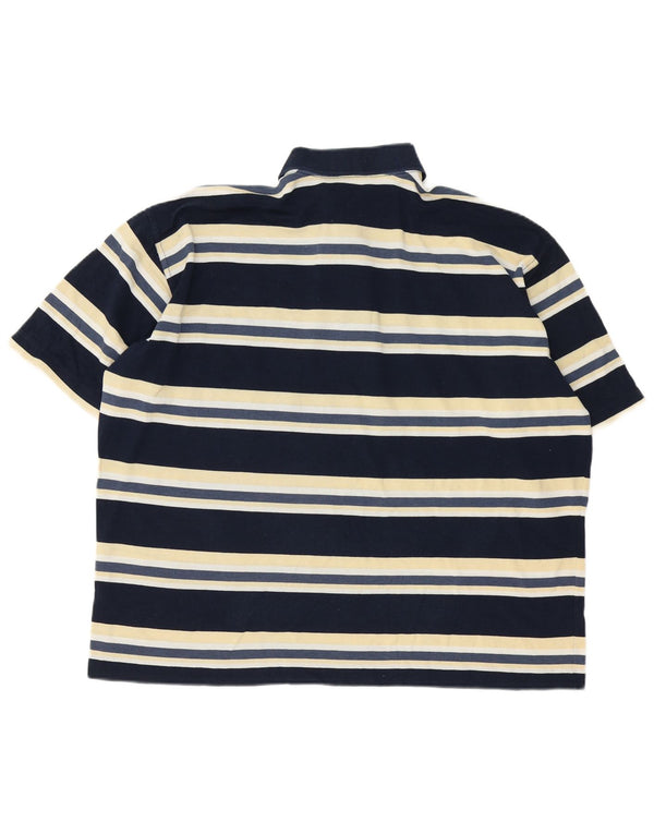 Paul & Shark Ανδρικό πουκάμισο πόλο 2XL Navy Blue ριγέ βαμβακερό