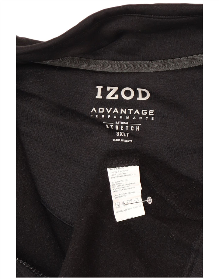 Ανδρική Αμάνικη αθλητική φόρμα Izod Top Jacket 3XL Μαύρο Πολυεστέρας