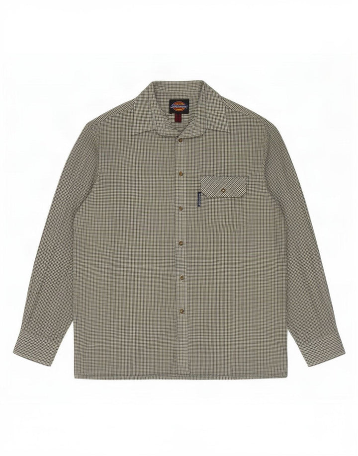 Ανδρικό πουκάμισο Dickies Μεσαίο πράσινο Houndstooth Πολυεστέρας