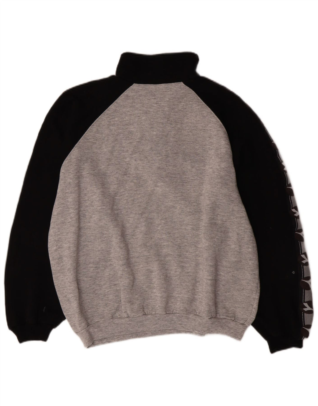 Ανδρικό φούτερ με φερμουάρ Diadora, πουκάμισο με μεγάλο γκρι χρώμα, βαμβακερό