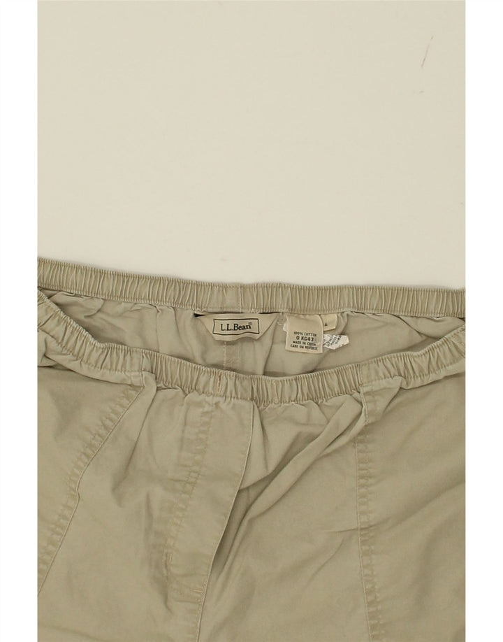 L.L.BEAN Womens Chino Shorts Large W38  Khaki Cotton Vintage L.L.Bean and Second-Hand L.L.Bean from Messina Hembry 