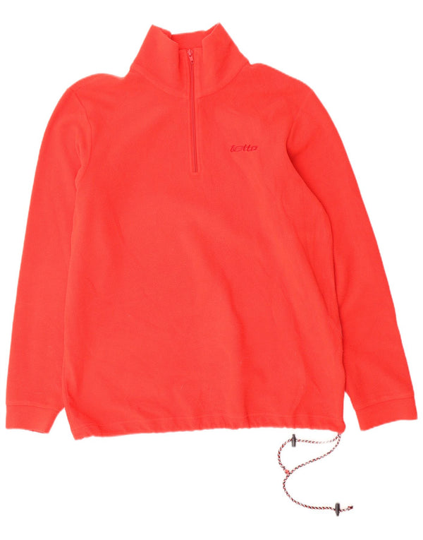 LOTTO Ανδρικό φερμουάρ Fleece Jumper Μεσαίο Κόκκινο