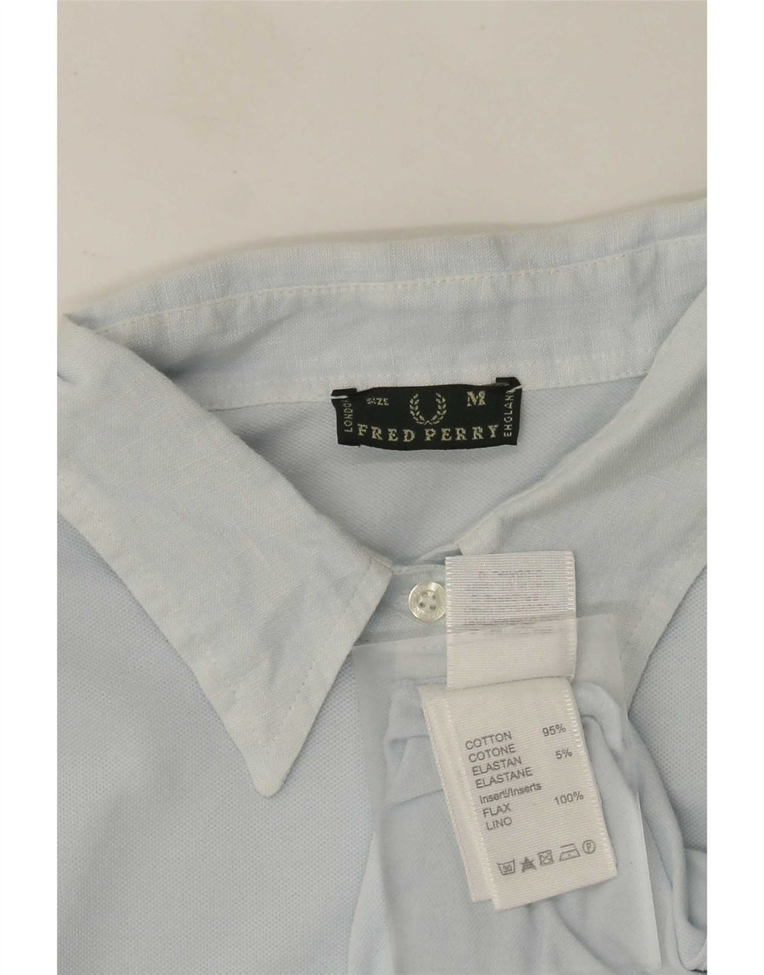 Fred Perry Γυναικείο φόρεμα πόλο UK 12 μεσαίο μπλε βαμβακερό