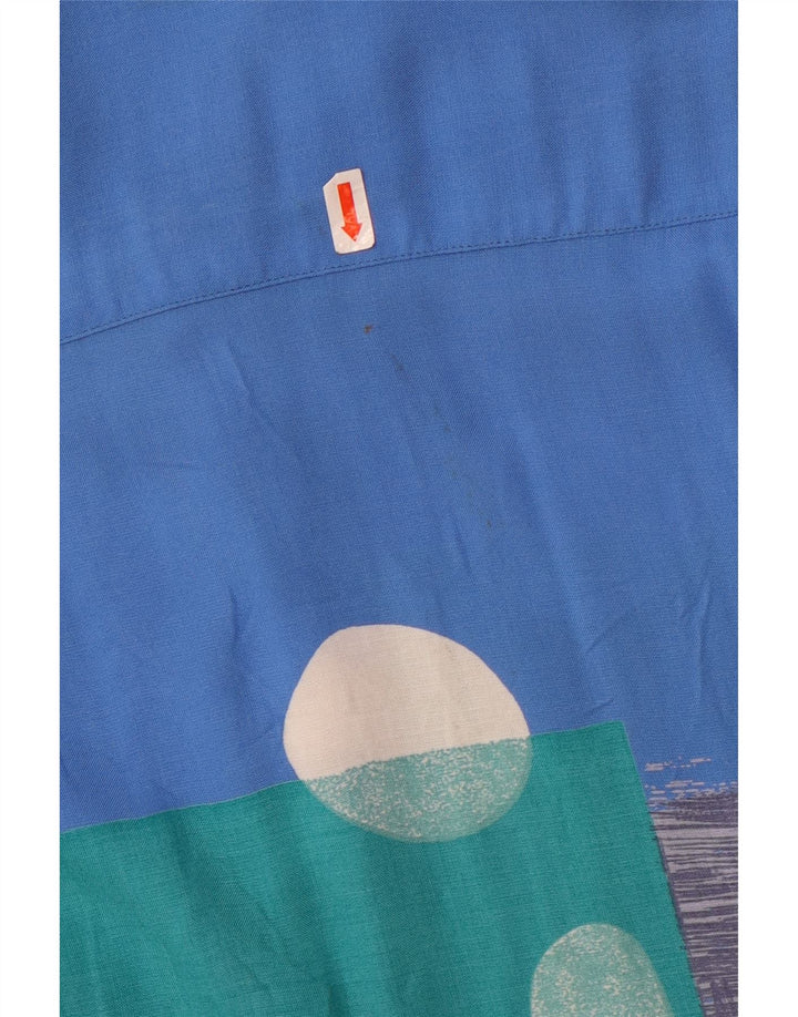 Ανδρικό κοντομάνικο γραφικό ανδρικό πουκάμισο Studio Coletti Μέγεθος 15 39/40 Μεσαίο Μπλε