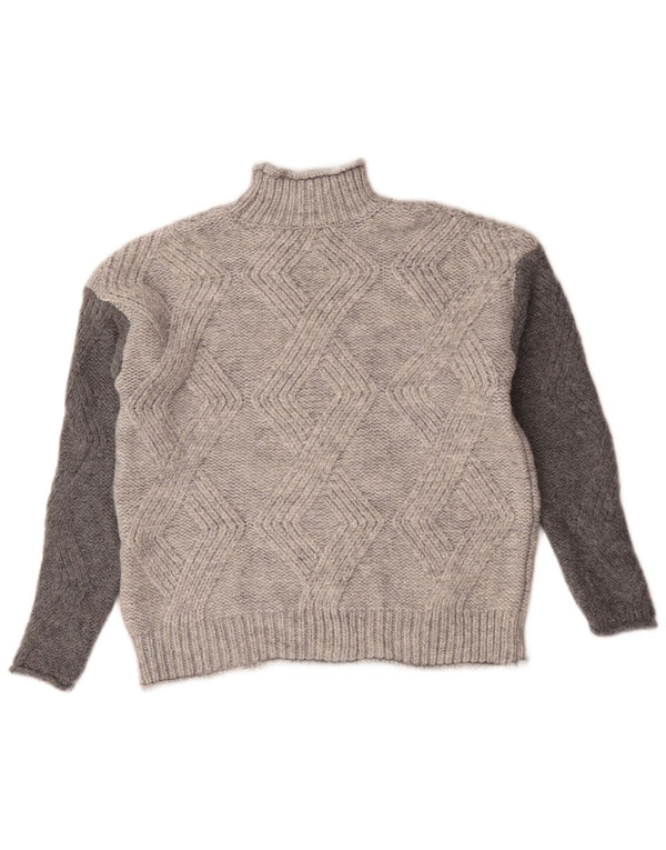 Marks & Spencer Γυναικείο πουλόβερ με λαιμό χελώνα UK 10 Small Grey