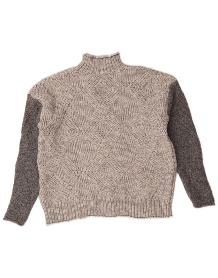 Marks & Spencer Γυναικείο πουλόβερ με λαιμό χελώνα UK 10 Small Grey
