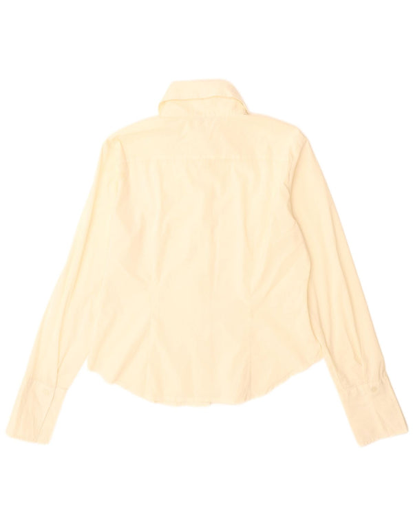 Benetton Womens Shirt UK 16 Large Off White