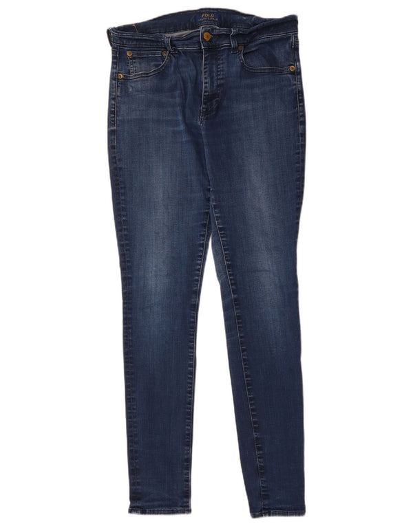 POLO RALPH LAUREN Γυναικείο κολάν Skinny Jeans W30 L29 Μπλε βαμβακερό