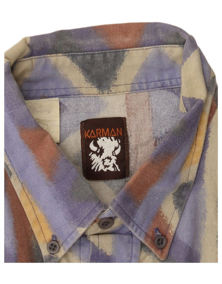 Vintage Ανδρικό Πουκάμισο Μεγάλο Πολύχρωμο Chevron