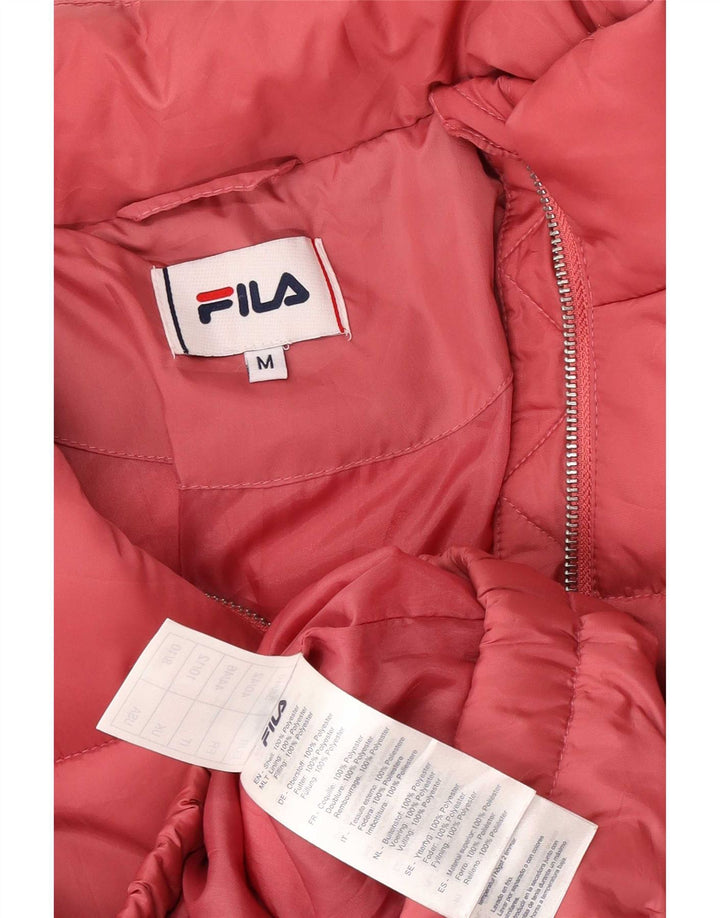 Γυναικείο μπουφάν Fila Loose Fit padded UK 14 Medium Pink Polyester