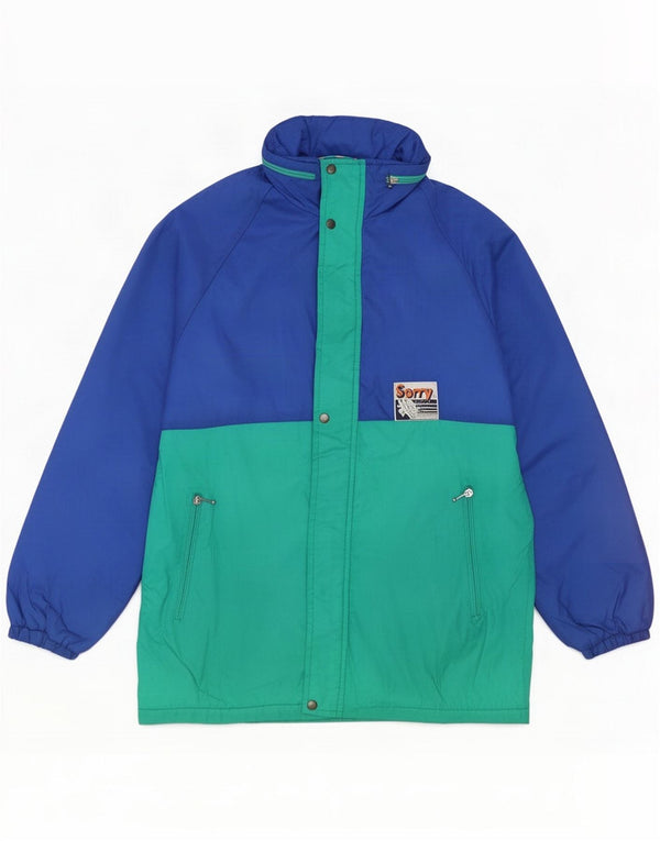 Sorry Ανδρική φόρμα με κουκούλα Top Jacket Medium Blue Colorblock Polyamide