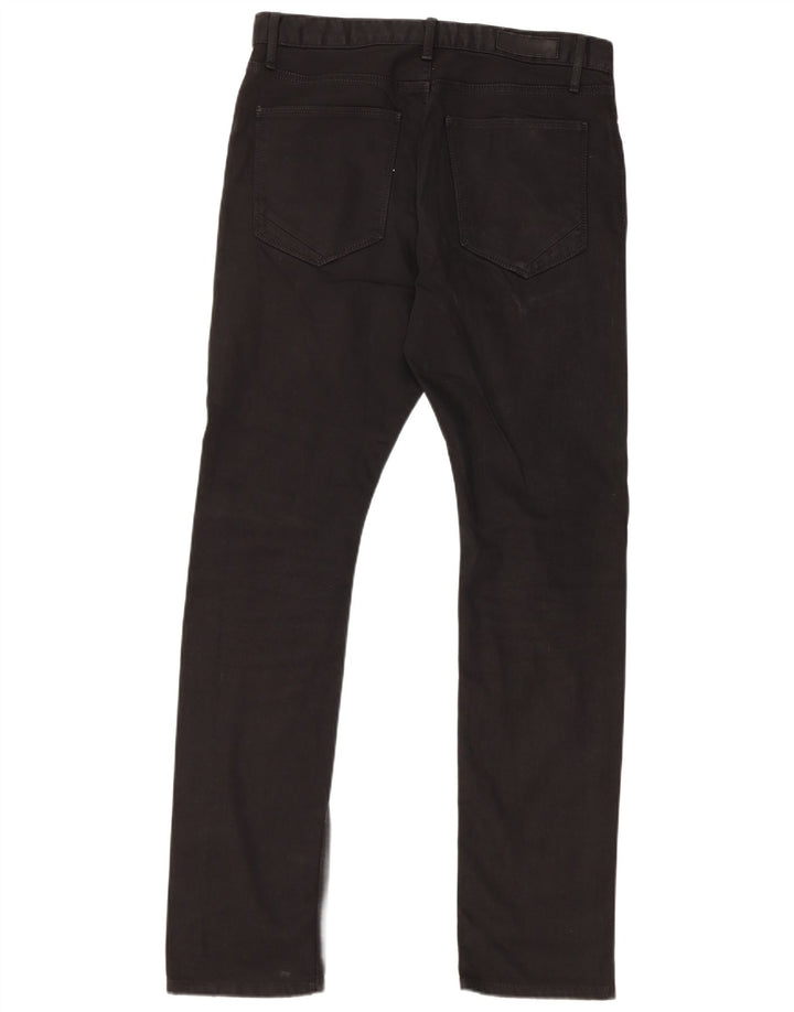 Marks & Spencer Ανδρικό Autograph Slim Jeans W32 L33 Μαύρο βαμβακερό