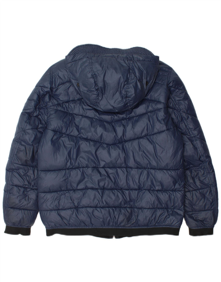 Ανδρικό ντίζελ μπουφάν με κουκούλα UK 36 Small Navy Blue Nylon