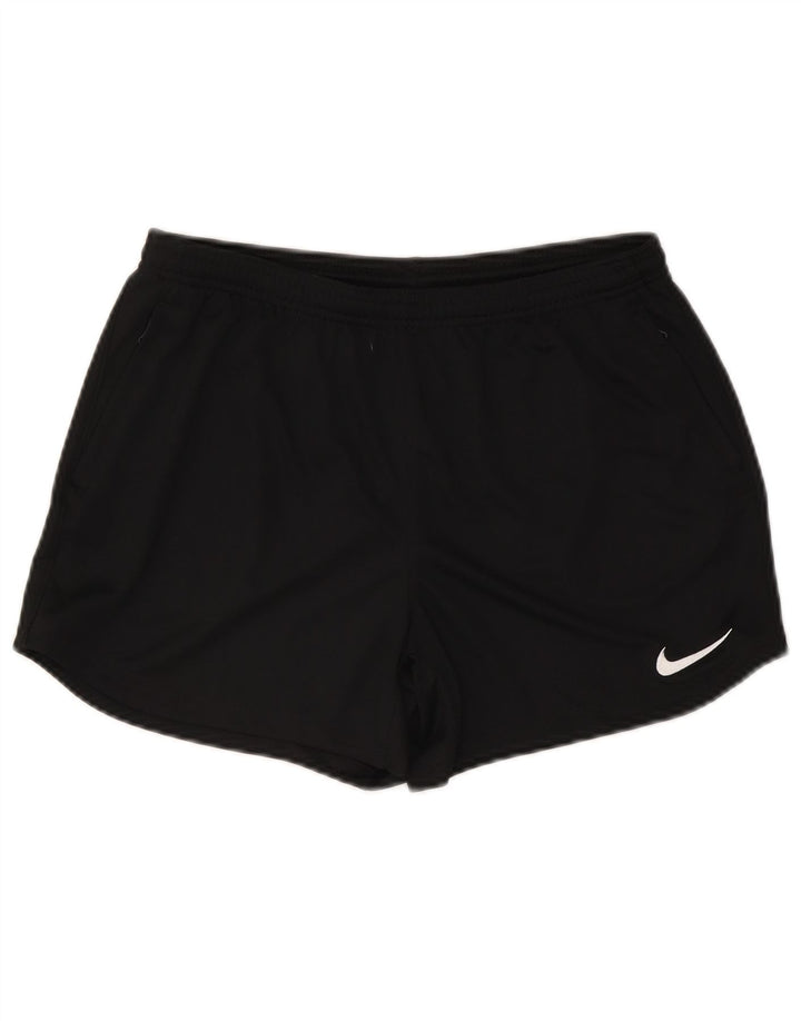 Γυναικείο αθλητικό σορτς Nike Dri Fit UK 12 μεσαίο μαύρο πολυεστέρα