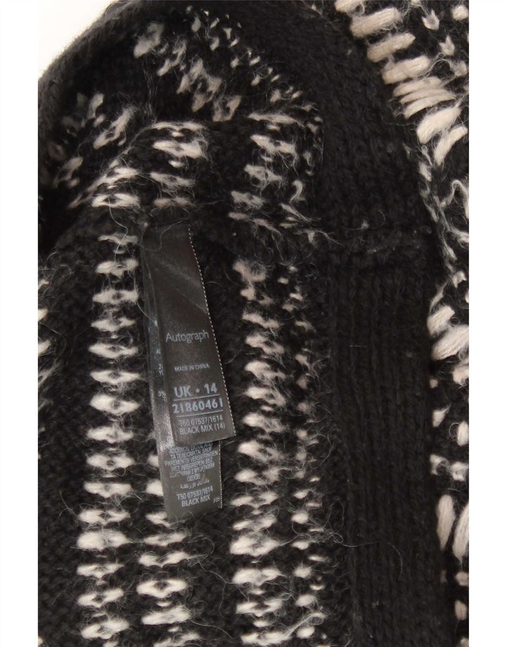Marks & Spencer Γυναικείο πουλόβερ Cardigan Autograph UK 14 Medium Black