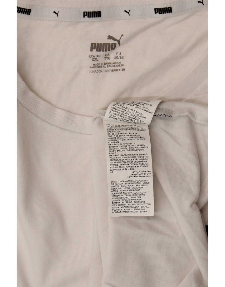 Ανδρικό T-Shirt Puma Top 2XL Λευκό βαμβακερό