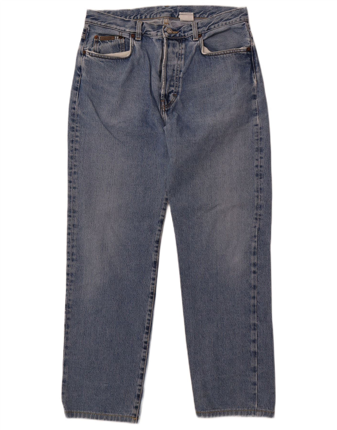 Γυναικείο ψηλόμεσο τζιν Calvin Klein W33 L29 Μπλε βαμβακερό