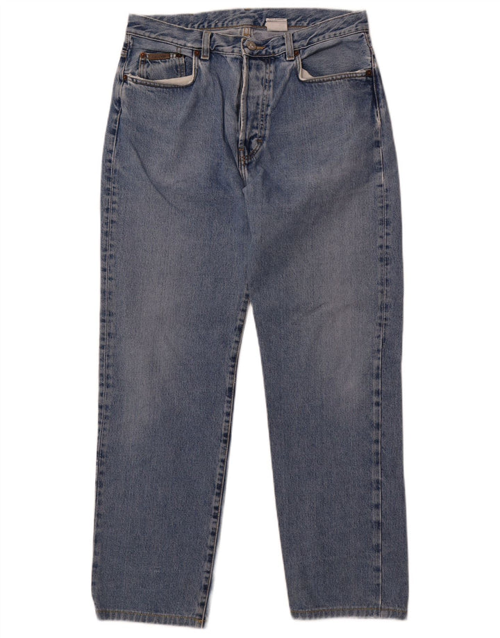 Γυναικείο ψηλόμεσο τζιν Calvin Klein W33 L29 Μπλε βαμβακερό