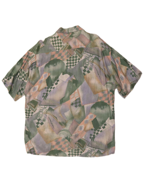Vintage Ανδρικό πουκάμισο Abstract Pattern Μέγεθος 41/42 Μεγάλο Πολύχρωμο