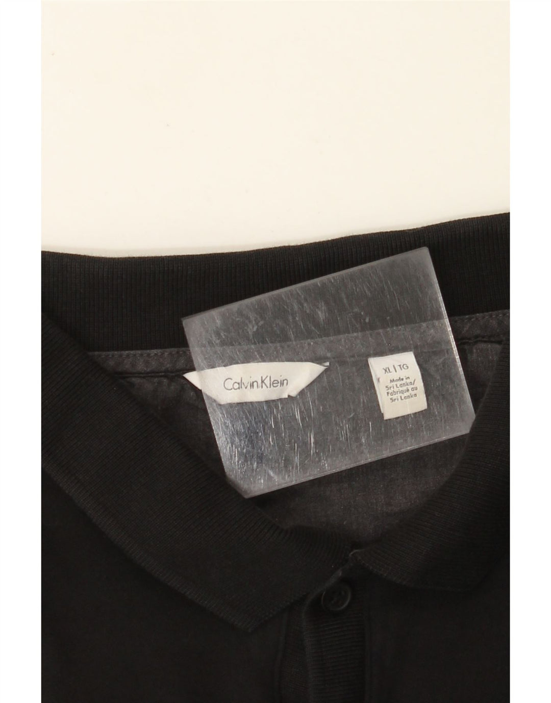 Ανδρικό μπλουζάκι πόλο CALVIN KLEIN XL Μαύρο
