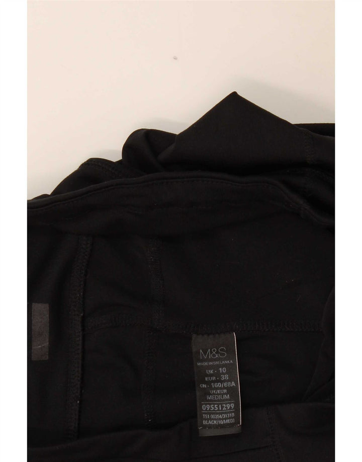 Marks & Spencer Γυναικεία φόρμα παντελόνια UK 10 Small Black Polyester