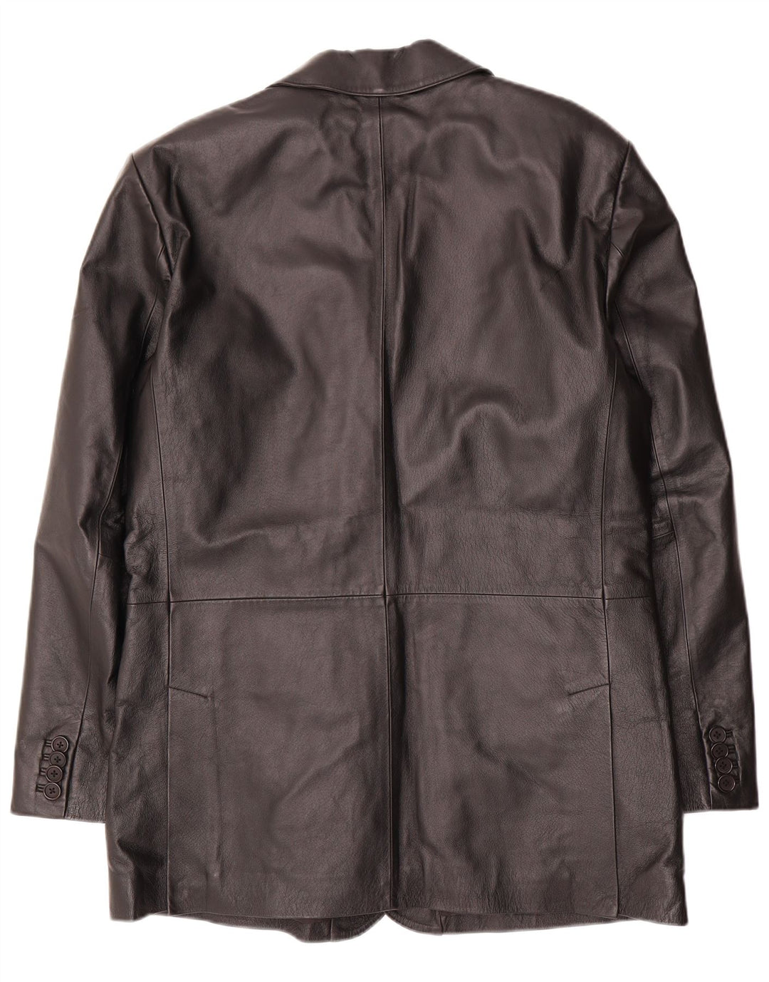 VINTAGE Ανδρικό δερμάτινο μπλέιζερ τζάκετ UK 40 μεγάλο μαύρο