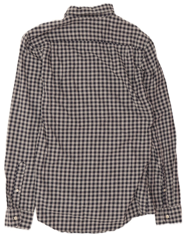 Jack Wills Ανδρικό πουκάμισο XS Navy Blue Gingham Cotton