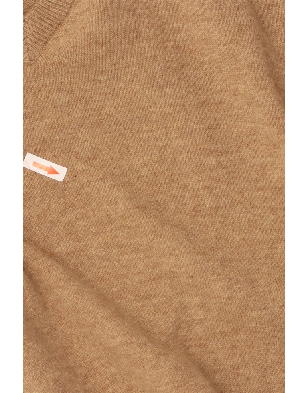 Ανδρικό πουλόβερ Massimo Dutti με V λαιμόκοψη XL Μπεζ μαλλί