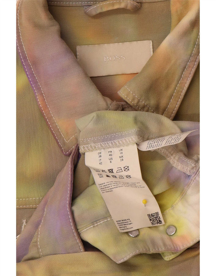 Γυναικείο τζιν μπουφάν Hugo Boss UK 10 μικρές πολύχρωμες βαμβακερές γραβάτες