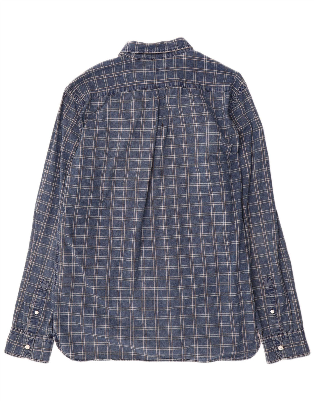 Ανδρικό πουκάμισο Levi's Large Navy Blue Check Cotton