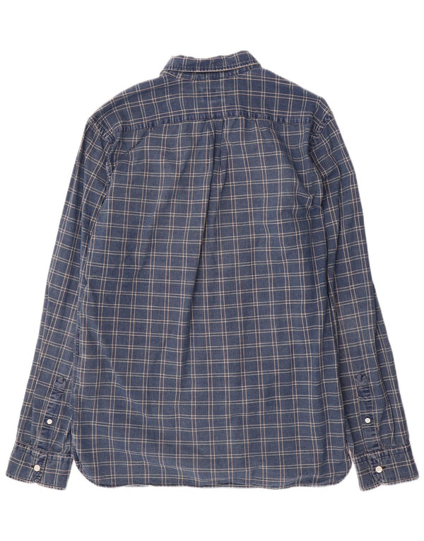 Ανδρικό πουκάμισο Levi's Large Navy Blue Check Cotton