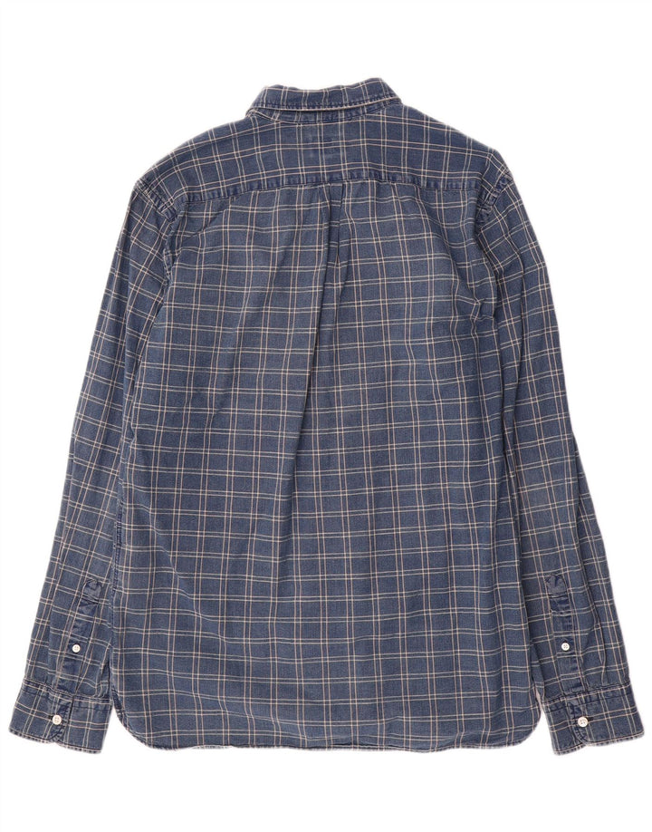 Ανδρικό πουκάμισο Levi's Large Navy Blue Check Cotton