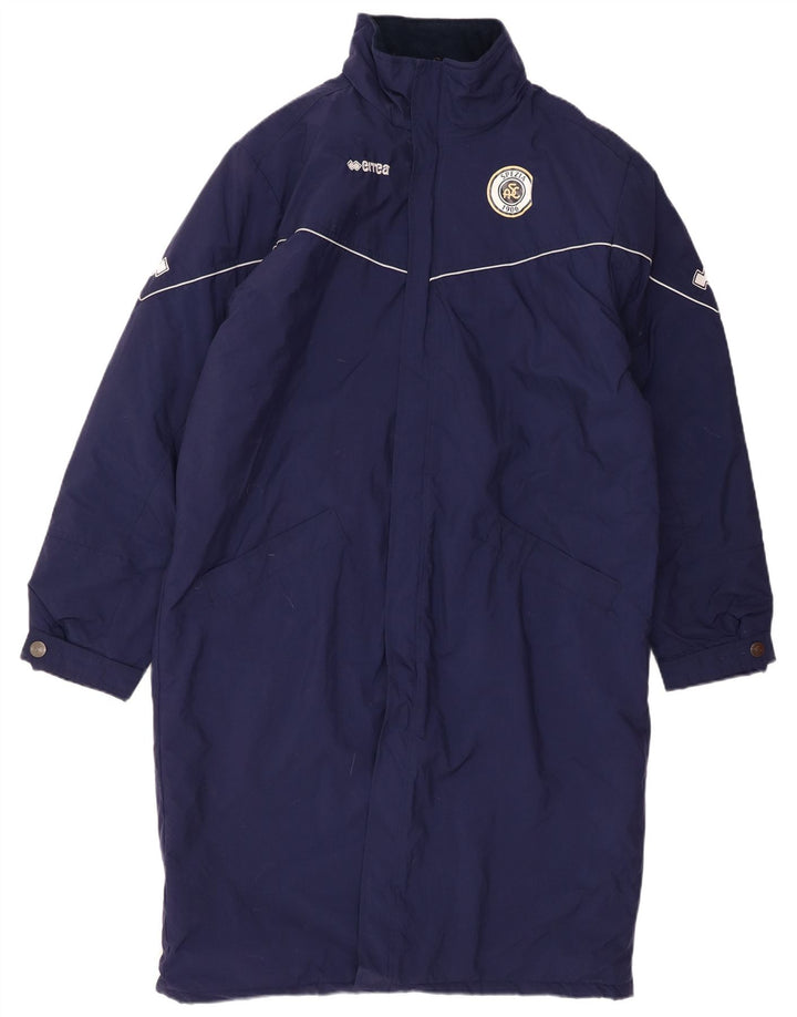 ERREA Mens Graphic Padded Coat UK 44 2XL Navy Blue Nylon
