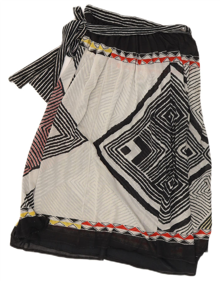 Vintage Γυναικεία Wrap Φούστα W28 Μεσαία Πολύχρωμη Γεωμετρική