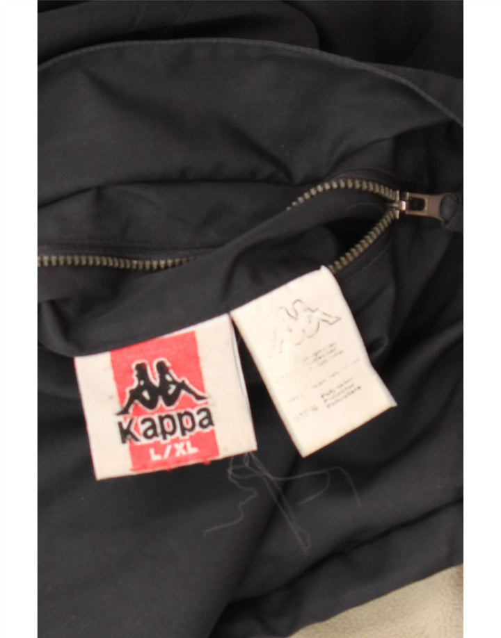 Kappa Ανδρικό αναστρέψιμο μπουφάν UK 40 Large Navy Blue Polyester