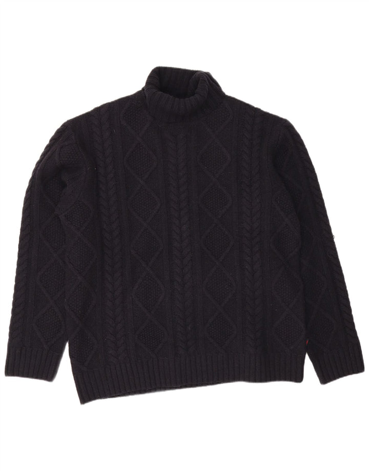 Ανδρικό πουλόβερ Kappa με ρολό λαιμόκοψη 2XL Μαλλί Navy Blue