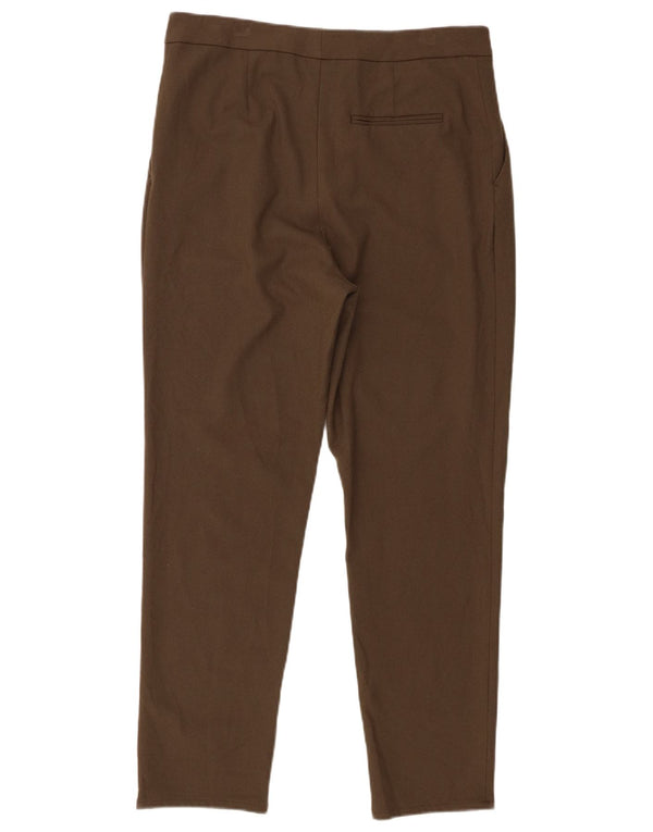 Zara Γυναικείο Ψηλόμεσο Παντελόνι Chino Μεσαίο W28 L28 Καφέ