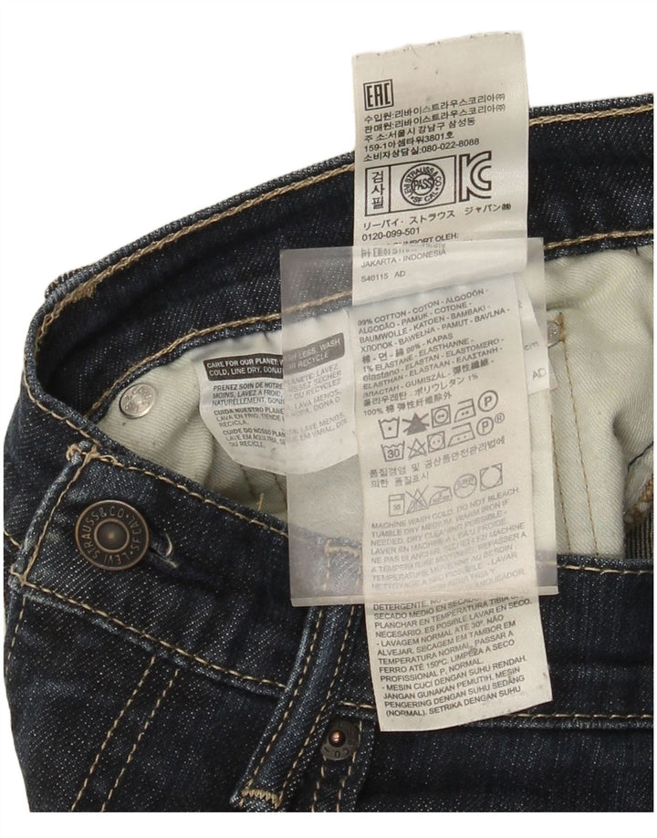 Levi's Mens 511 Slim Jeans W31 L32 Navy Blue Cotton