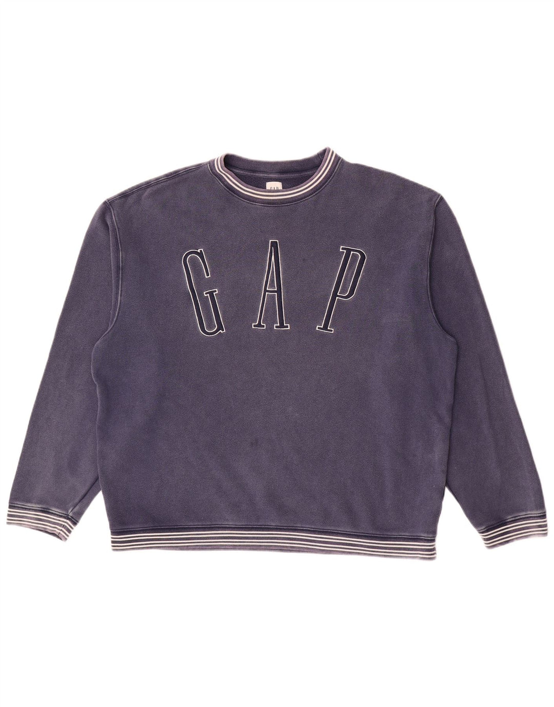 Ανδρικό γραφικό φούτερ Gap Jumper Μεγάλο μπλε ριγέ βαμβακερό