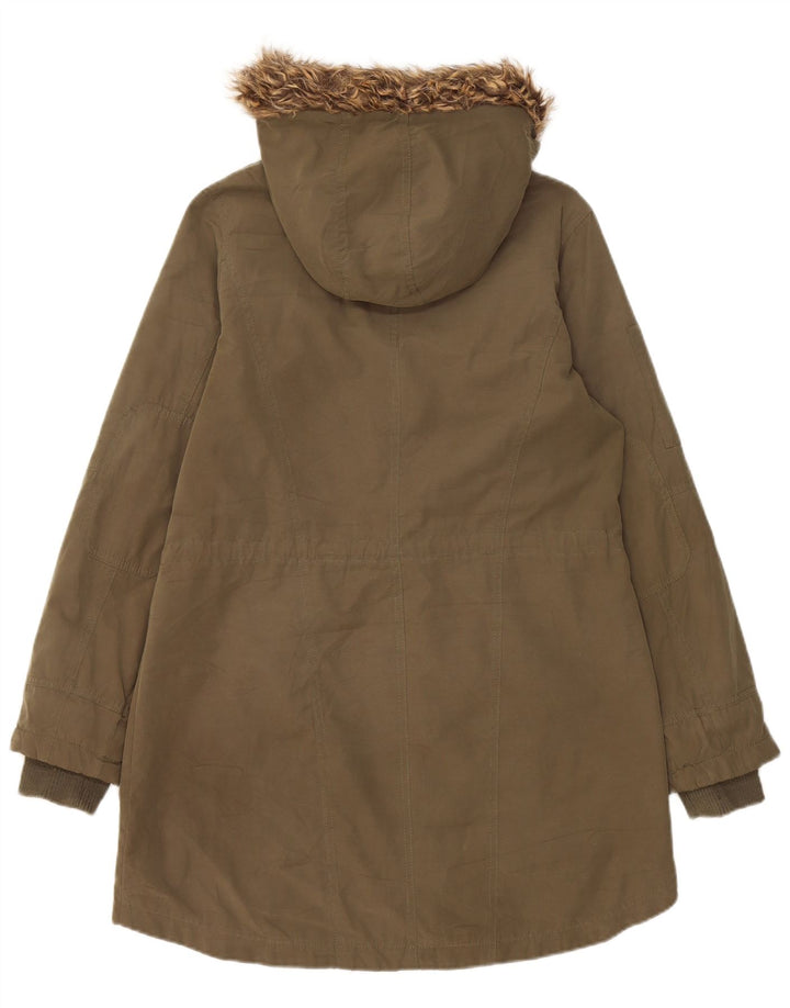 Γυναικείο Oasis Hooded Parka Jacket UK 10 Small Khaki Polyester
