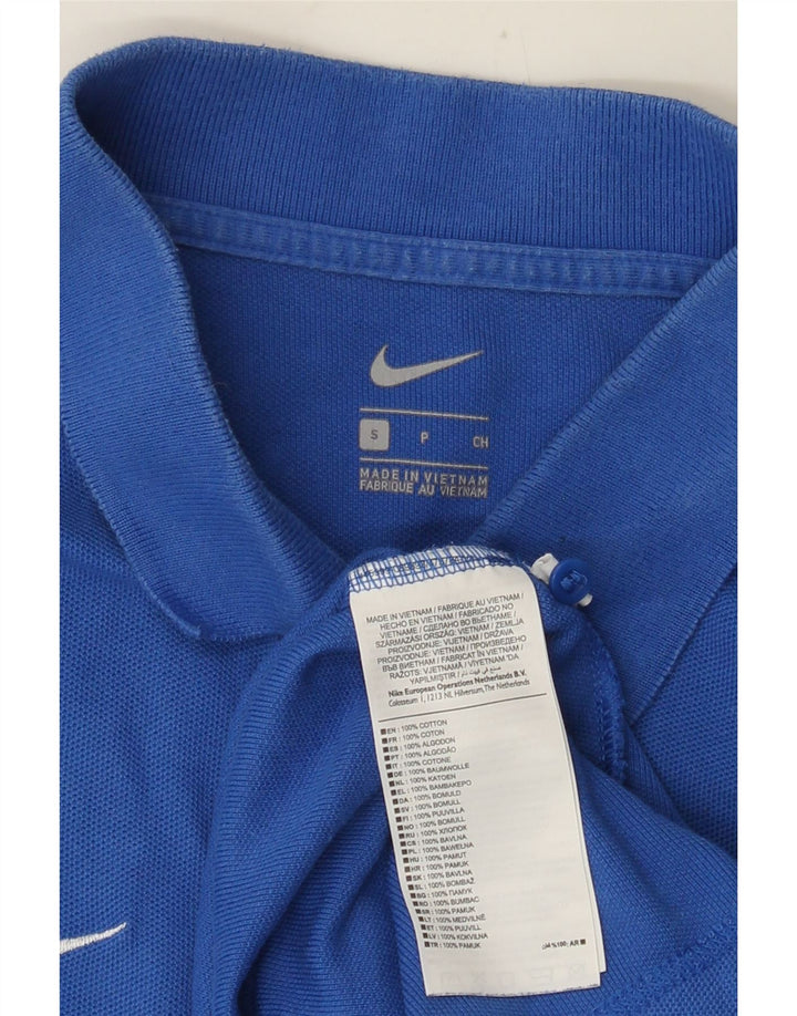 Ανδρικό μπλουζάκι πόλο Nike, μικρό μπλε βαμβακερό