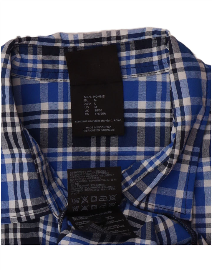 Ανδρικό κοντομάνικο πουκάμισο JACK WOLFSKIN UK 36/38 Small Blue Check Polyamide