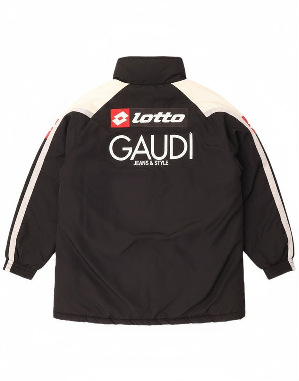Ανδρικό γραφικό παλτό Lotto Windbreaker UK 44 2XL Μαύρο Colourblock Nylon