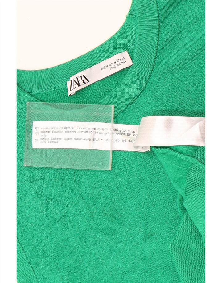 Zara Γυναικείο Γιλέκο Tank Top UK 12 Μεσαία Πράσινη Βισκόζη