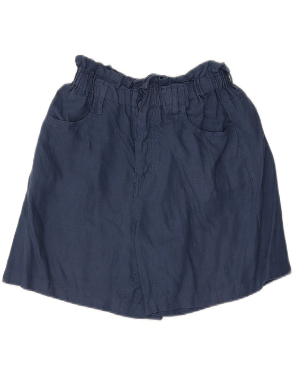 Γυναικείο σορτς Benetton με ψηλόμεσο σορτς UK 10 Small W26 Navy Blue σεντόνια