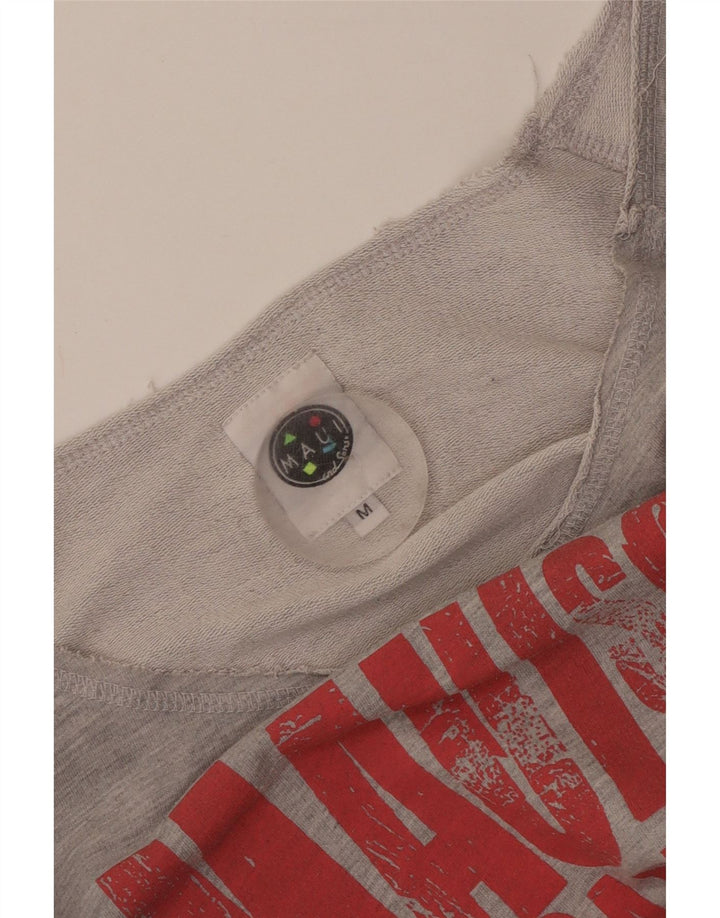 Maui and Sons Γυναικείο τοπ γραφικό 3/4 μανίκι UK 14 Medium Grey