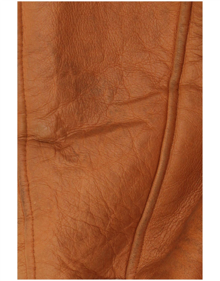 Trussardi Γυναικείο Παλτό Shearling UK 18 XL Δερμάτινο μπεζ