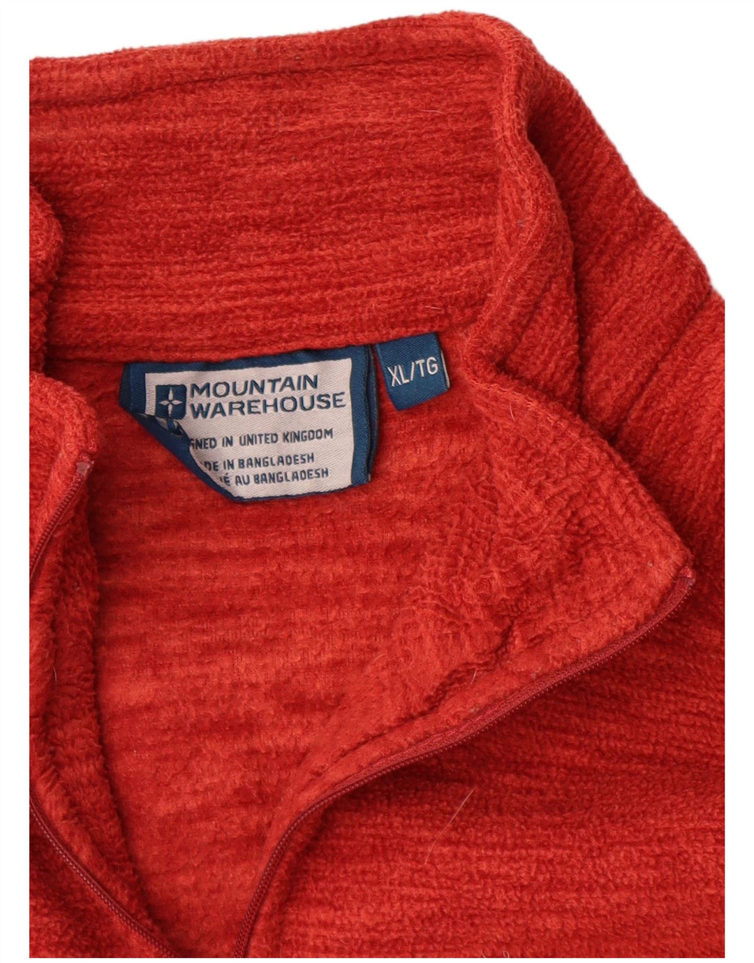 Mountain Warehouse Ανδρικό φερμουάρ Fleece Jumper XL Orange Polyester