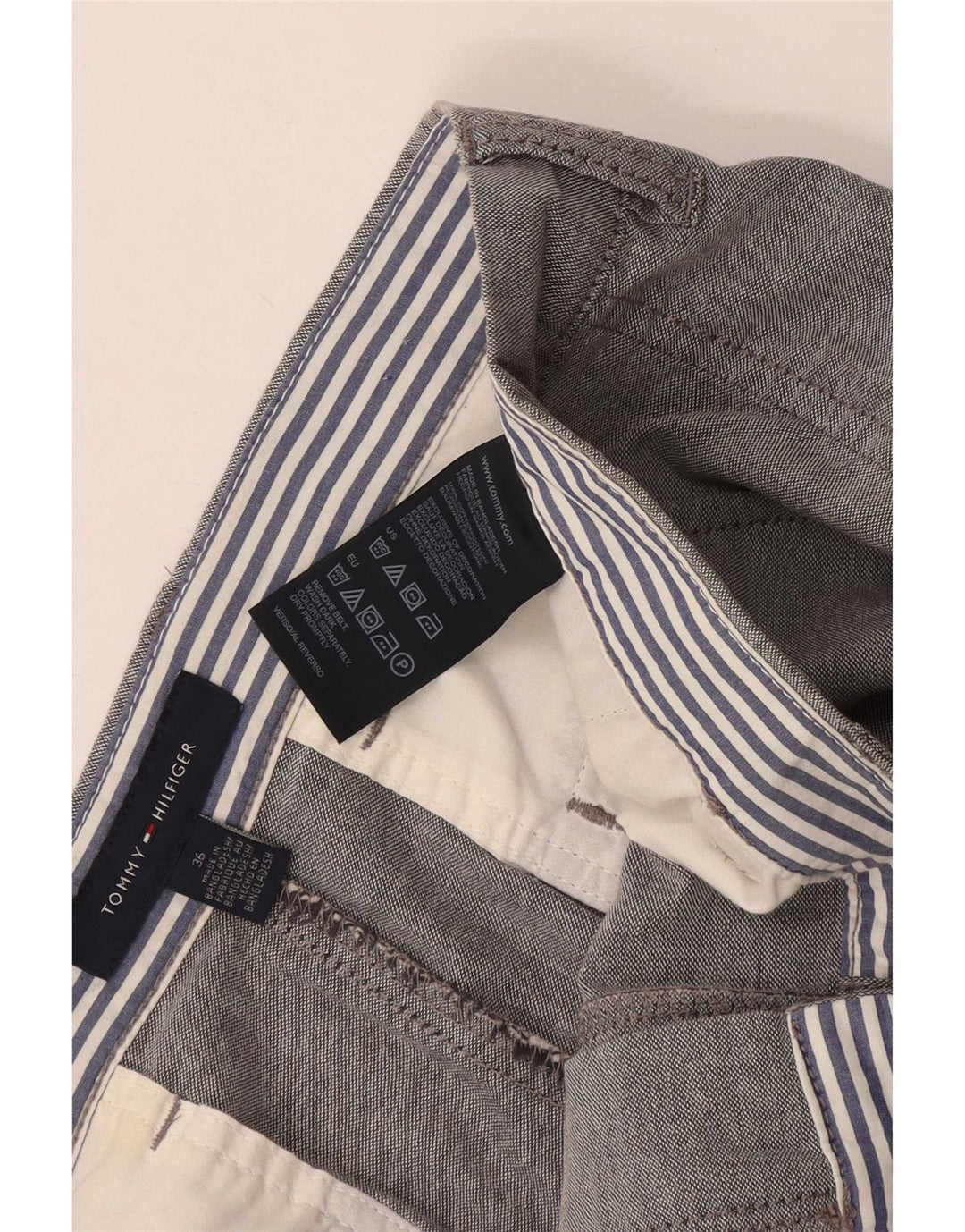 Ανδρικό σορτς Chino Tommy Hilfiger W36 μεγάλο γκρι βαμβακερό
